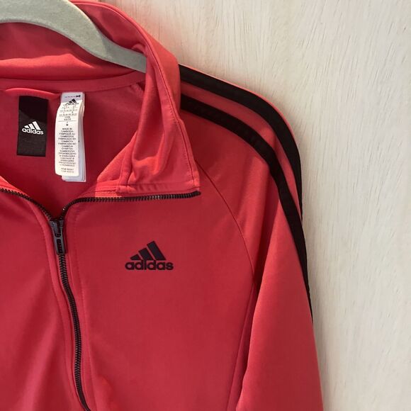 Adidas Women Track Jacket coat Activewear Leisure Full Zip Pink size XS - Picture 2 of 7